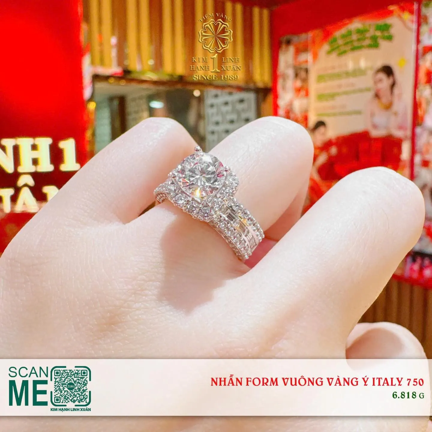 Nhẫn kiểu Italy 750