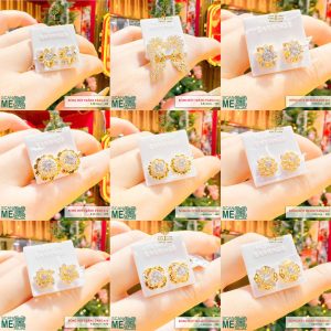 Bông Tai Hột Trắng