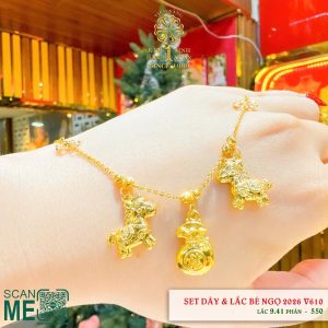 Set Dây Và Lắc Bé Ngọ