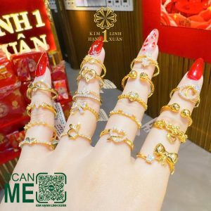 Nhẫn Kiểu Đính Đá