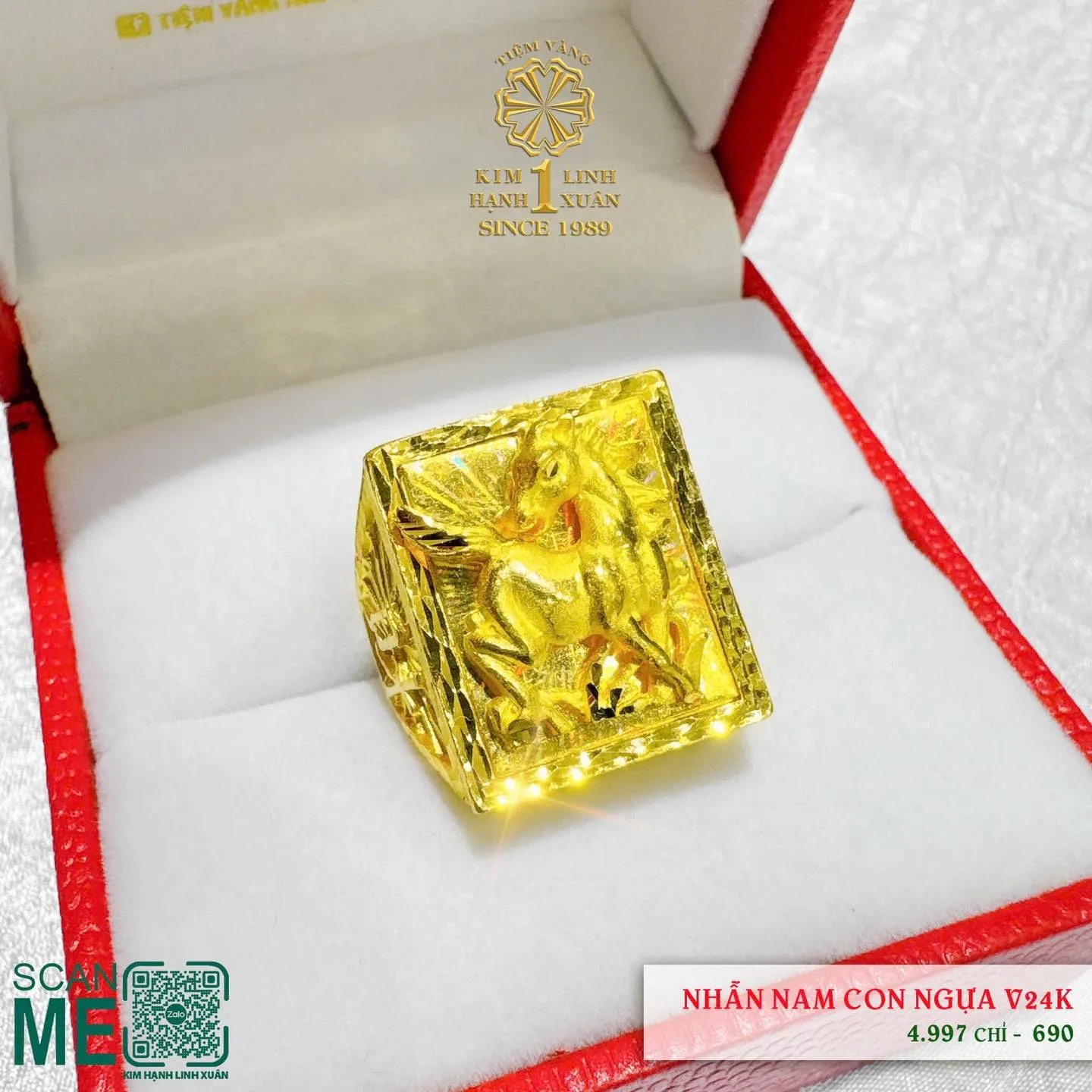 Nhẫn Nam Hình Ngựa