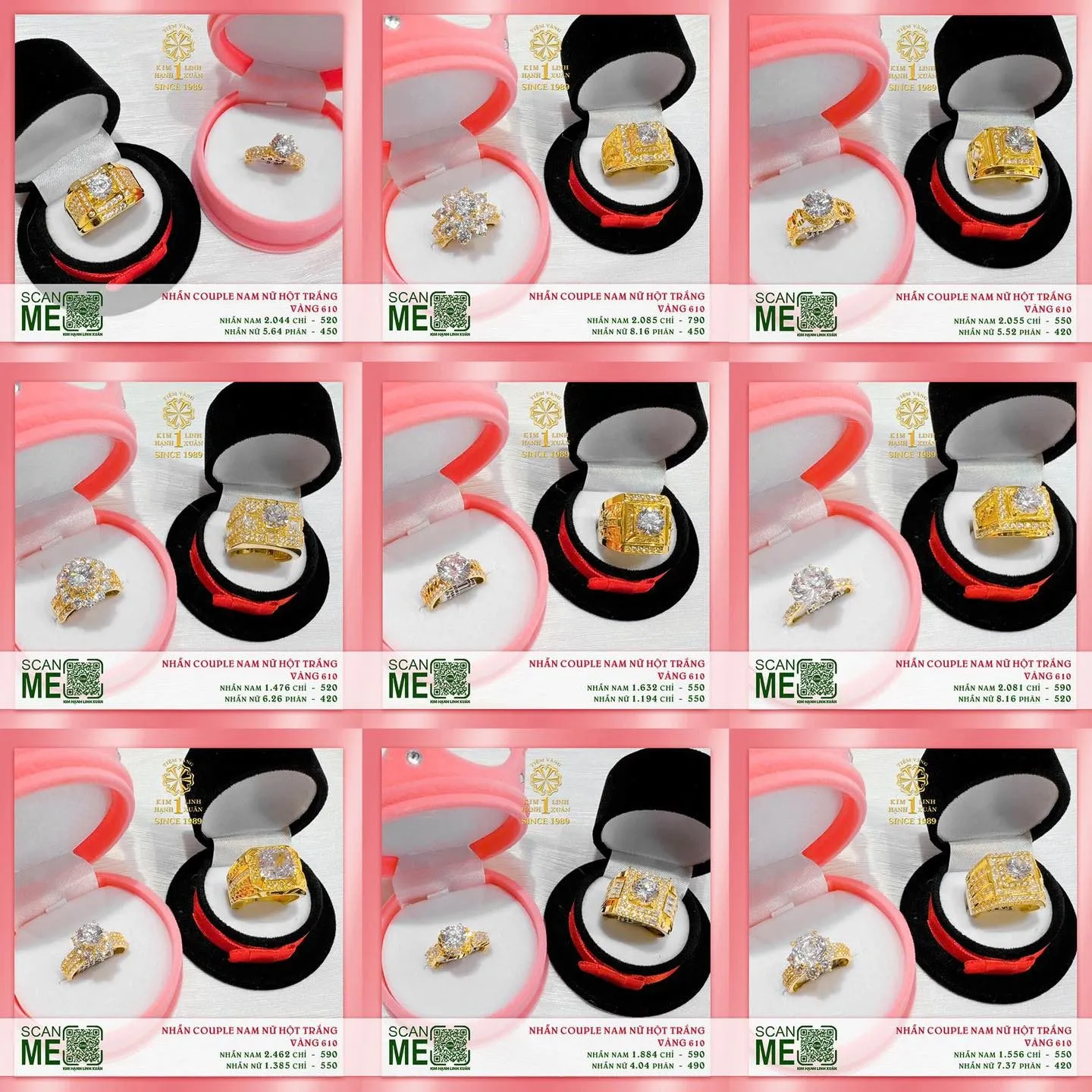 nhẫn vàng cưới tại tiệm vàng kim hạnh 1