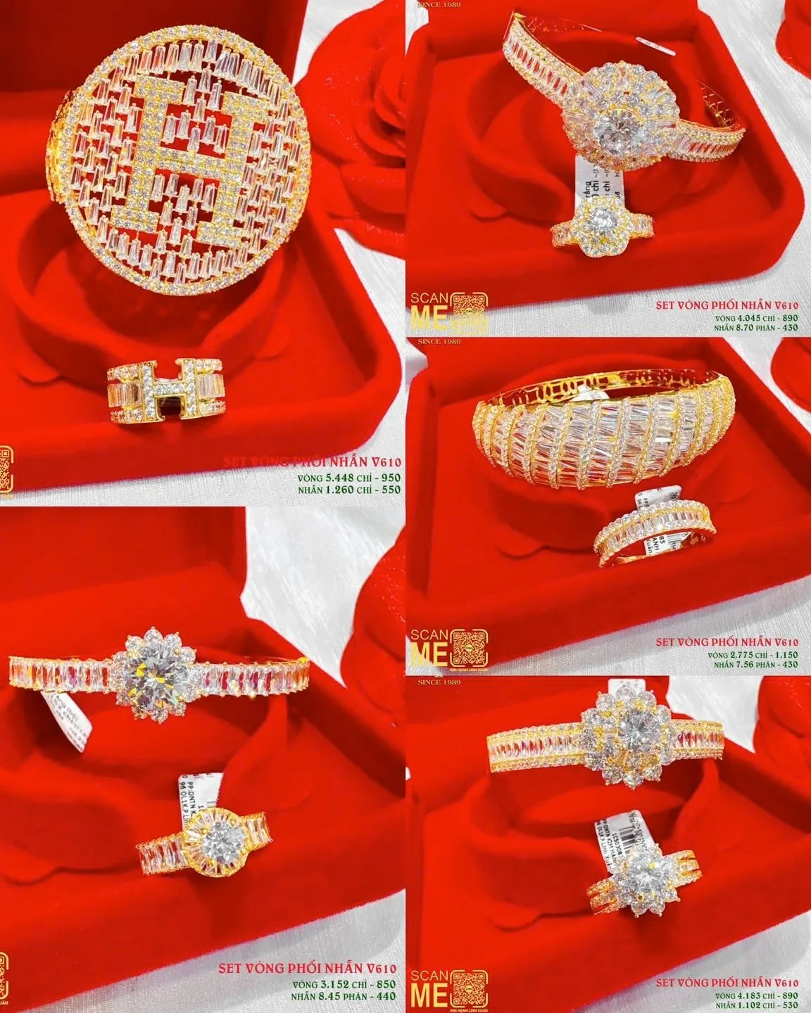 Set Vòng Phối Nhẫn