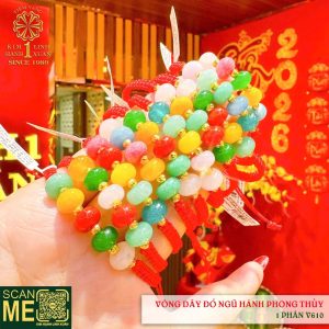 Vòng Dây Đỏ Ngũ Hành Phong Thuỷ