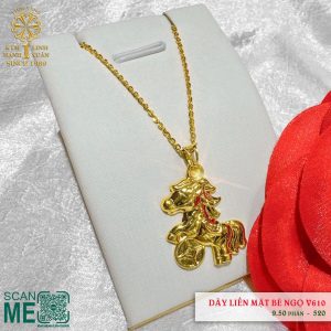 Dây Chuyền Liền Mặt Bé Ngọ