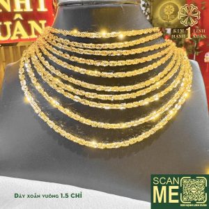 Dây Chuyền Xoắn Vuông