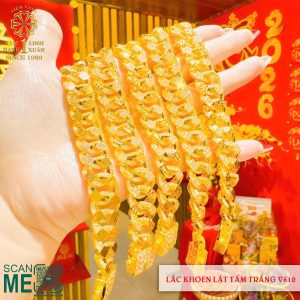 Lắc Khoen Lật Tấm Trắng