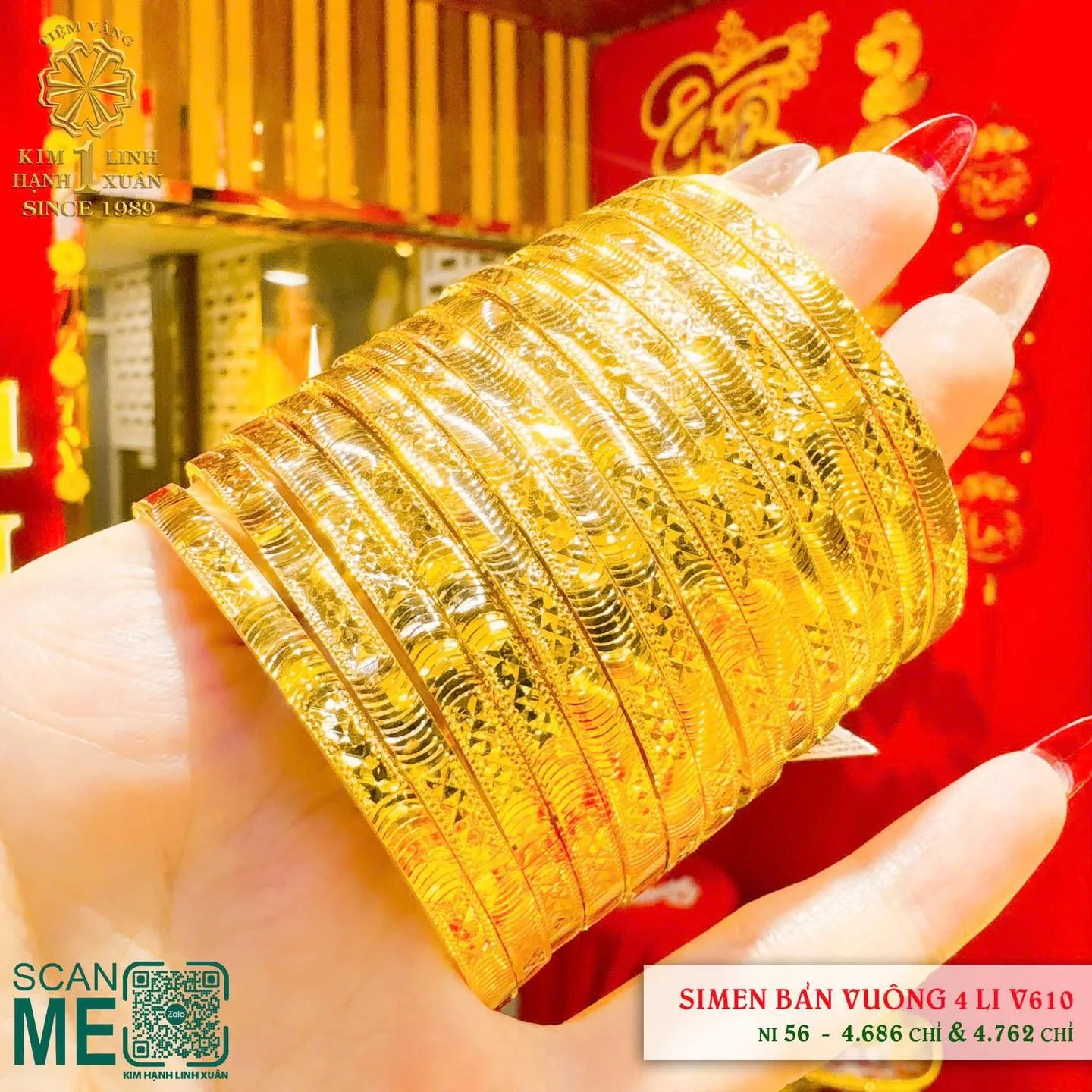 Xi Men Bản Vuông 4 Li