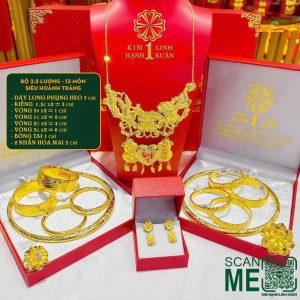 Bộ Vàng Cưới 2.5 Lượng 13 Món