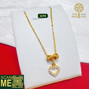 Dây Chuyền Liền Mặt Kiểu Tim