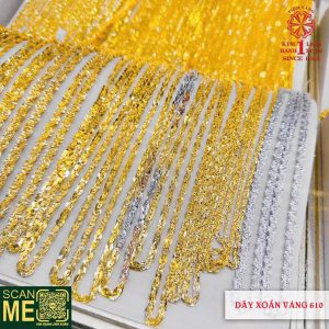 Dây Chuyền Xoắn Vàng 610