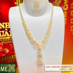 BST Dây Code Hột Trắng