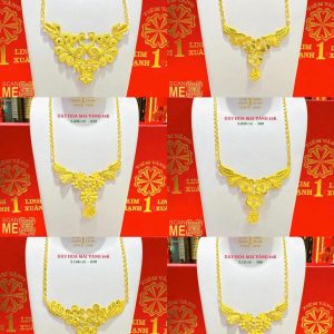 Dây Chuyền Vàng Cưới Hoa Mai