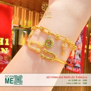 Set Vòng Tay Phối Lắc