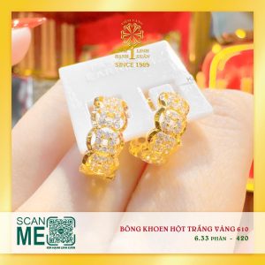 Bông Khoen Hột Trắng