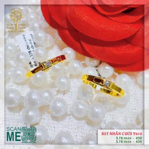 BST Nhẫn Cưới Vàng 610
