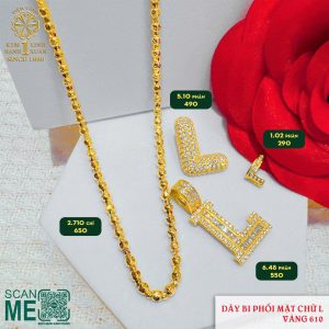 Dây Chuyền Bi Phối Mặt Chữ L