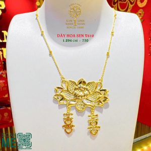 Dây Chuyền Cưới Hoa Sen V610
