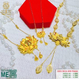 Dây Chuyền Cưới Hoa Sen