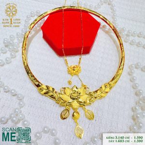 Kiềng Cưới Hoa Sen