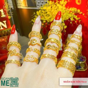Nhẫn Kim Tiền Đủ Mẫu V610