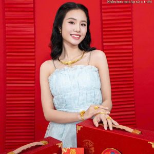 Bộ Vàng Cưới Hoa Mai Sang Trọng