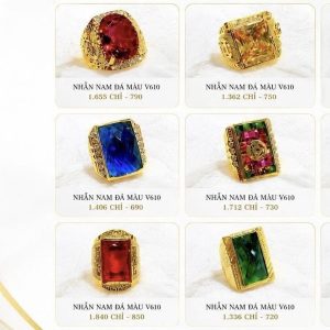 Nhẫn Nam Đá Màu V610