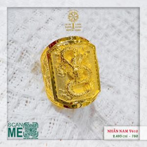 Nhẫn Nam Chạm Rồng Mẫu Mới