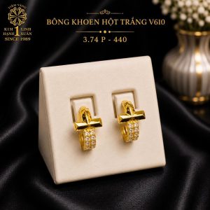 BST Bông Khoen Hột Trắng Mẫu Mới