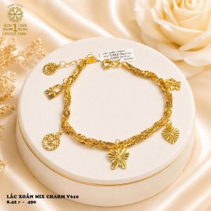 Lắc Xoắn Mix Charm Xinh Yêu