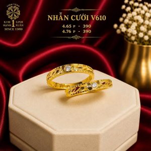 BST Nhẫn Cưới V610 Mẫu Mới