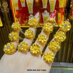 BST Nhẫn Hoa Mai 2-4 Phân