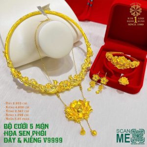 Bộ Cưới 5 Món Hoa Sen