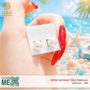 Bông Tai Ngọc Trai V610