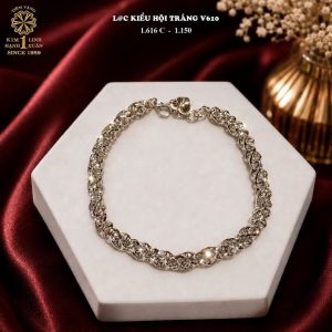 Lắc Tay Hột Trắng Kiểu Mới