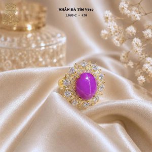 Nhẫn Đá Tím Quý Bà