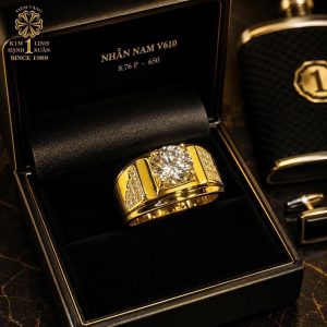 Nhẫn Nam Vàng 610 Mẫu Mới