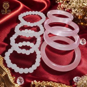 Combo Vòng Ngọc Phối Chuỗi Bạch Ngọc