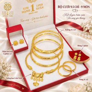 Bộ Vàng Cưới 9.5 Chỉ - 9 Món