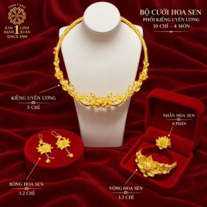Bộ Cưới Hoa Sen Uyên Ương