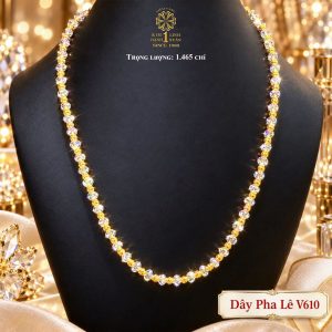 Dây Chuyền Bi Pha Lê