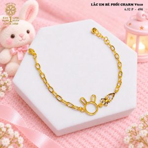Lắc Em Bé Phối Charm