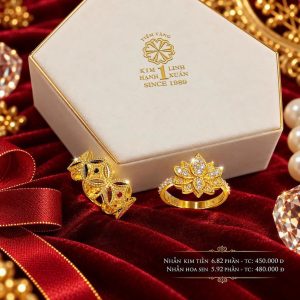 Lắc Trường Mệnh Phối Nhẫn Hoa Sen