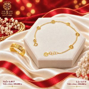 Set Lắc Phối Nhẫn Đồng Tiền