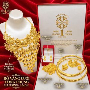 Bộ Vàng Cưới Long Phụng 2.3 Lượng
