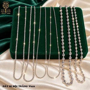 Dây Bi Hột Trắng V610