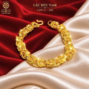 Lắc Đúc Vàng 24k