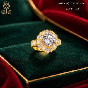 Nhẫn Hột Trắng 5-7 phân